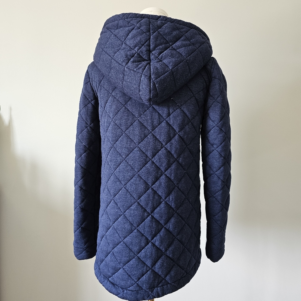 Anthropologie Saturday Sunday Xs Quilted Navy Blue Jacket - Picture 3 of 5